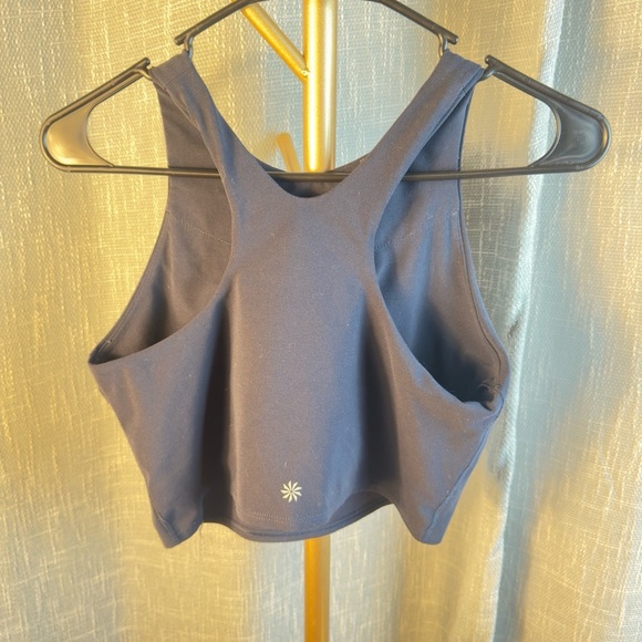 Athleta Conscious Crop Bra Top size Medium in Navy - Picture 6 of 10